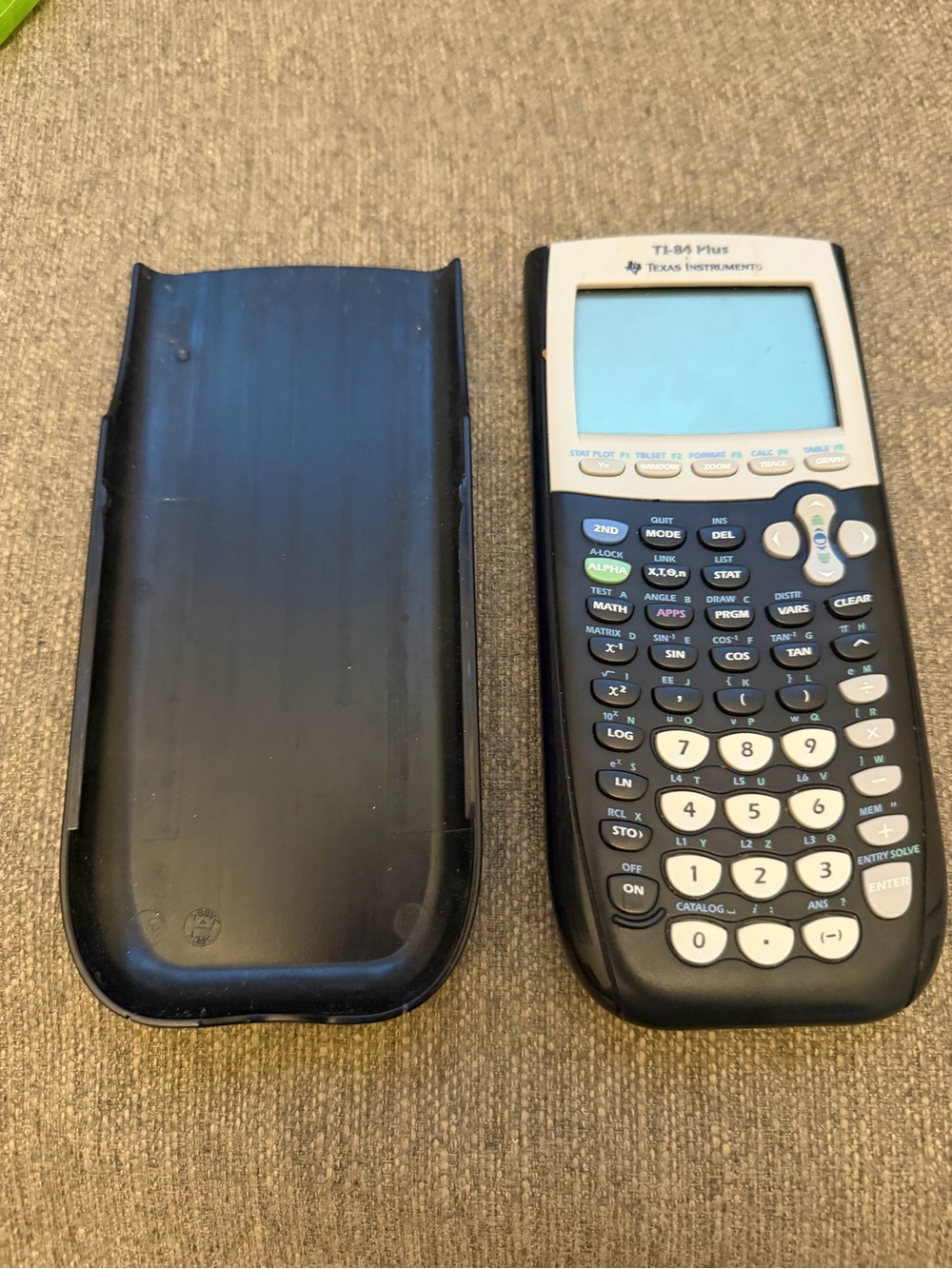 Texas Instruments Black TI-84 Plus Graphing Calculator with Slide Case